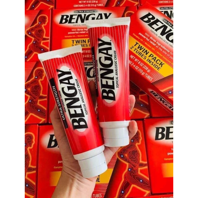 .Date 2025.Kem giảm đau BENGAY dầu nóng xoa bóp 113g x2