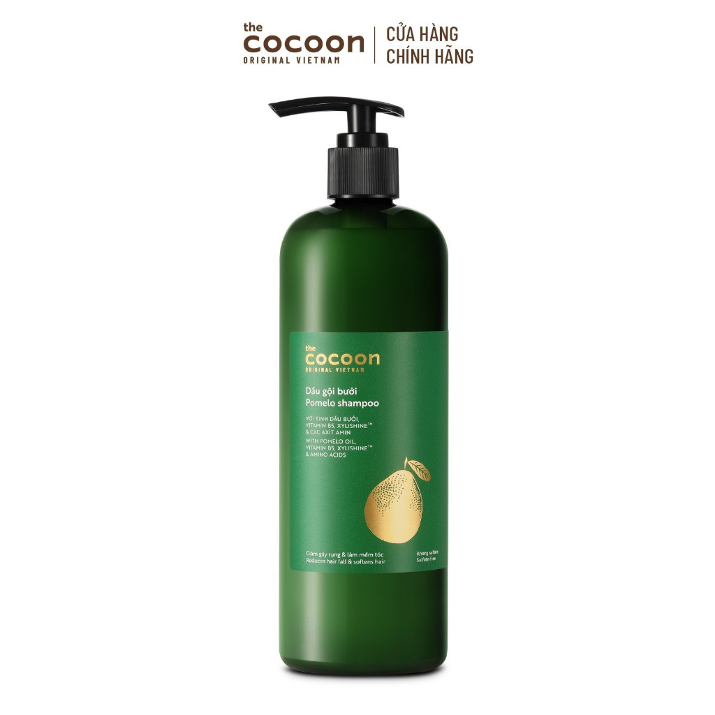 SPECIAL COMBO gội bưởi 500ml + xả bưởi 310ml Cocoon tặng 1 Kem ủ tóc bưởi Cocoon giảm gãy rụng và làm mềm tóc 200ml