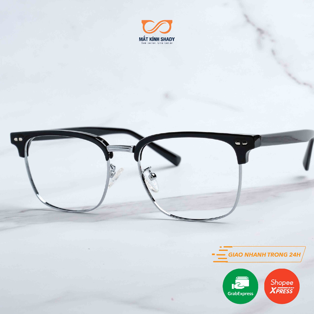 Gọng Kính Cận Nhựa Acetate Cao Cấp Shady Unisex G2245 (Nhiều Màu)