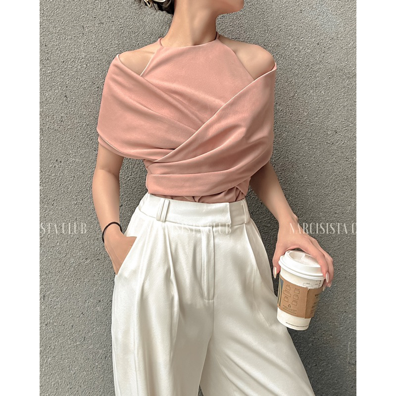 ESME TOP - Áo yếm choàng vai