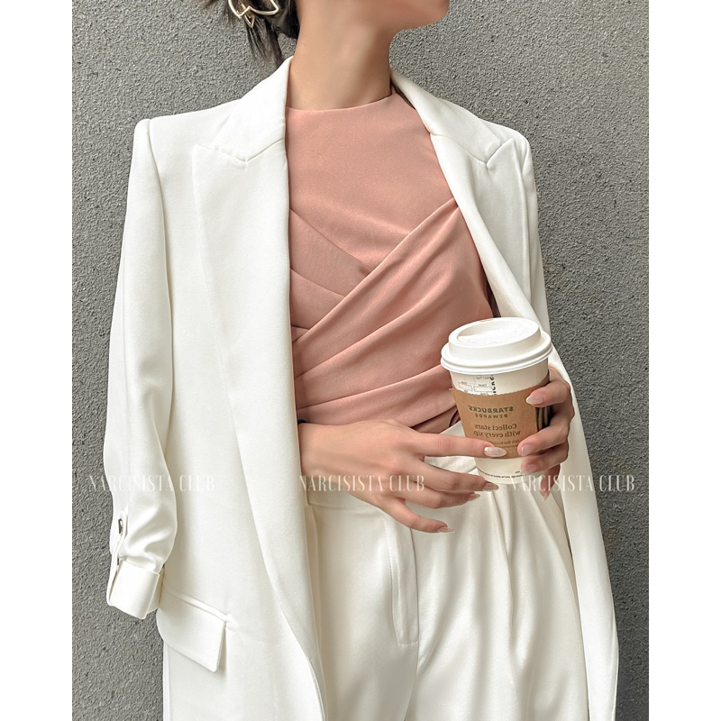 ESME TOP - Áo yếm choàng vai