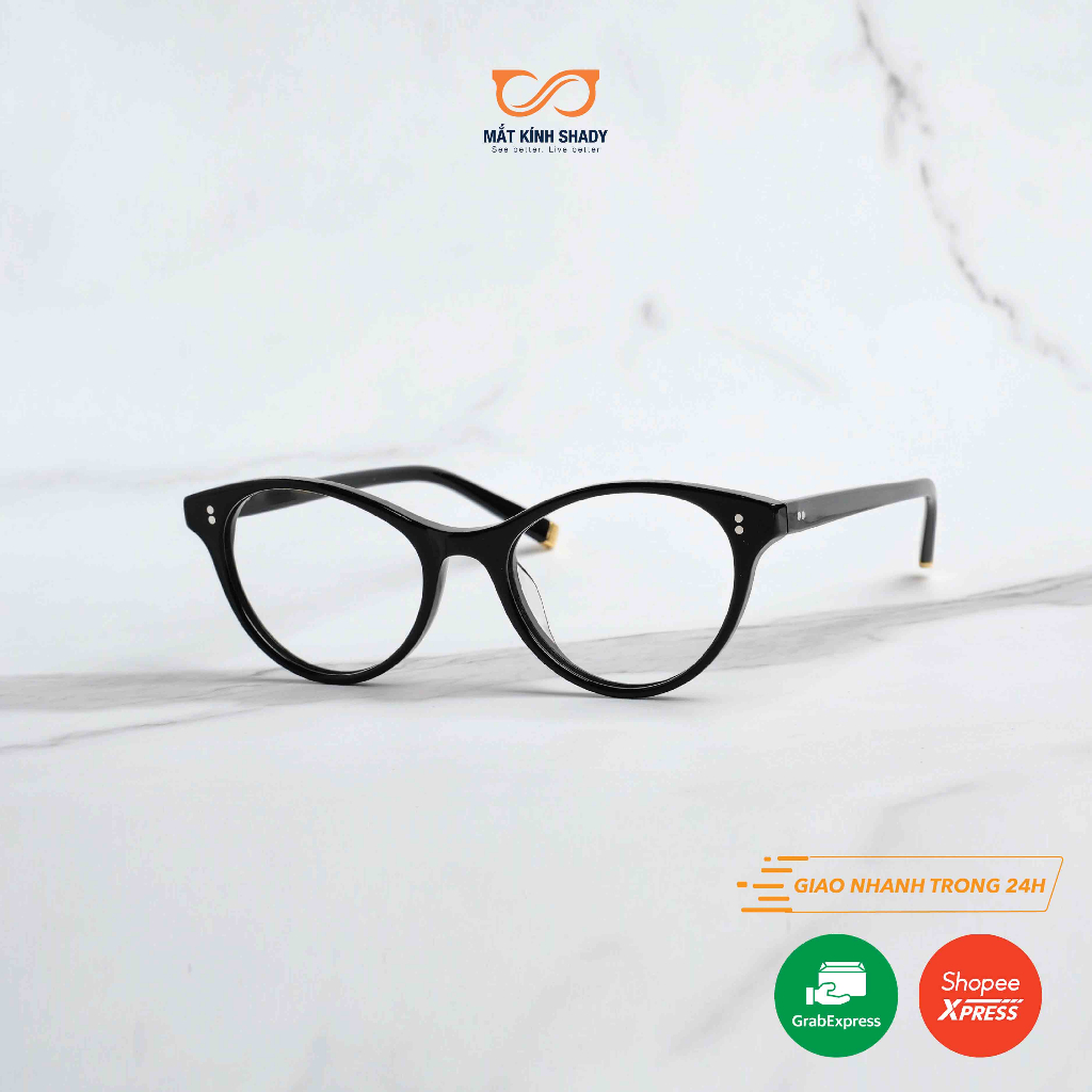 Gọng Kính Cận Nhựa Acetate Shady Unisex G2370 (Nhiều Màu)