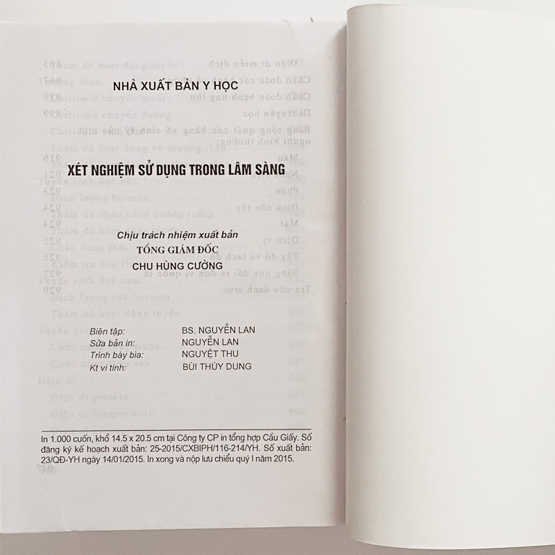 Sách - Xét Nghiệm Sử Dụng Trong Lâm Sàng