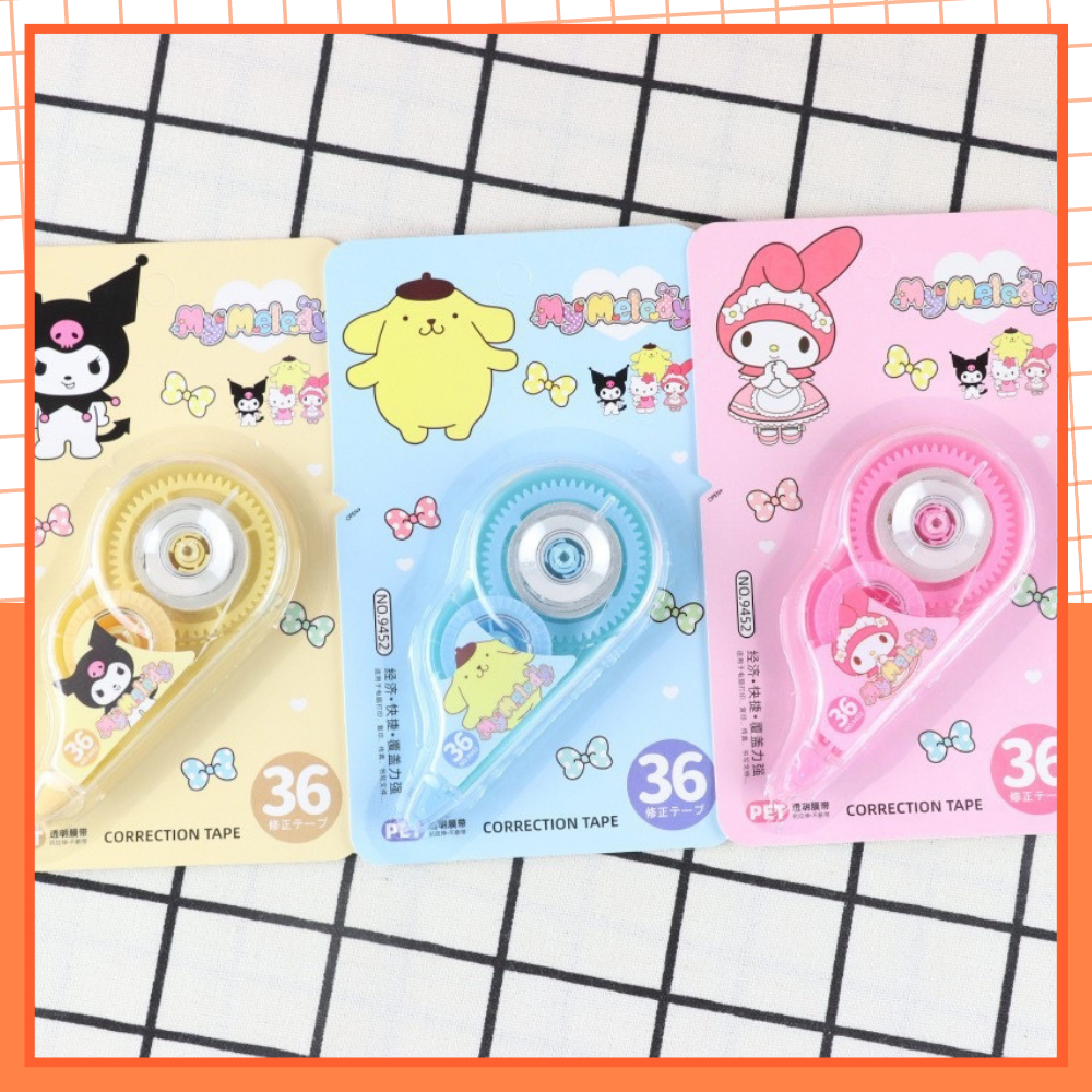 Bút Xoá Kéo Dễ Thương Màu Pastel, Khai Giảng Năm Học Mới