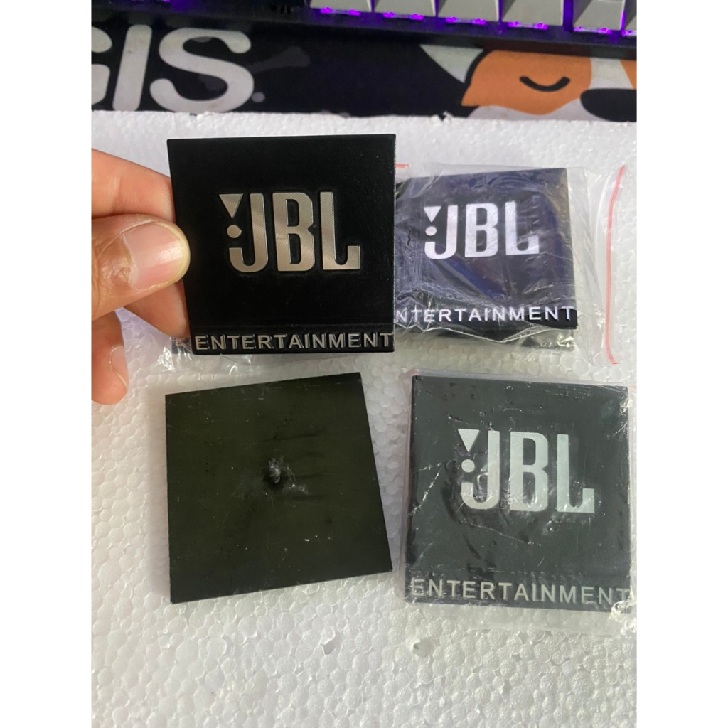 TEM LOA JBL NHÔM, KÍCH THƯỚC 5X5 CM, GIÁ 2 CHIẾC