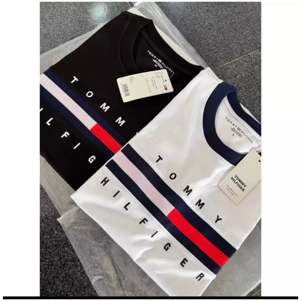 Áo Phông Tommy Thêu Phông Cách Boy Phố-Áo thun Tommy Nam Nữ Siêu Hot 2023