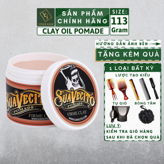 Sáp Pomade vuốt tóc Suavecito Strong Clay Pomade - 113g