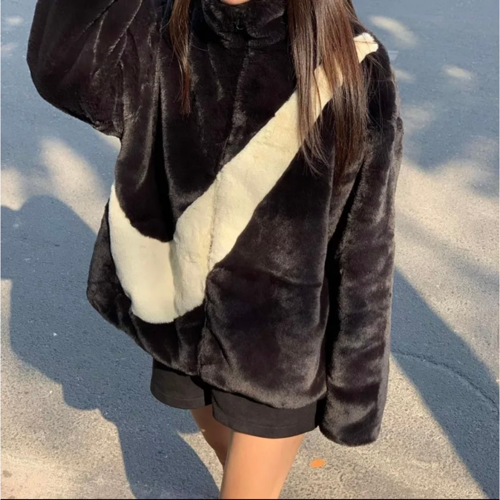 Áo Khoác Nike Lông Cừu Cao Cấp - Áo Khoác Lông Cừu Nam Nữ From Dáng Unisex Hottrend 2023