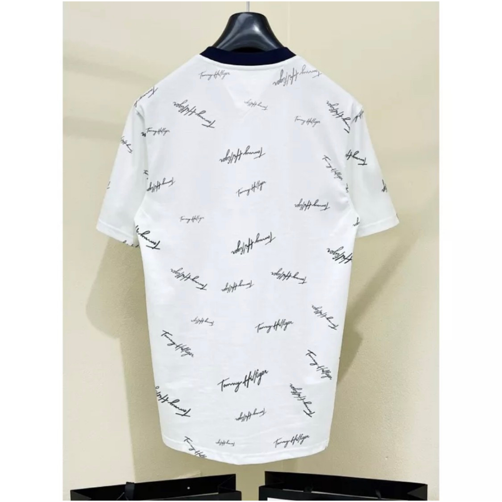 Áo Phông Tommy Chữ Kí Phong Cách Boy Phố Hot Nhất 2023 - Áo Thun Nam Nữ Tommy Chữ Kí Chất  Cotton