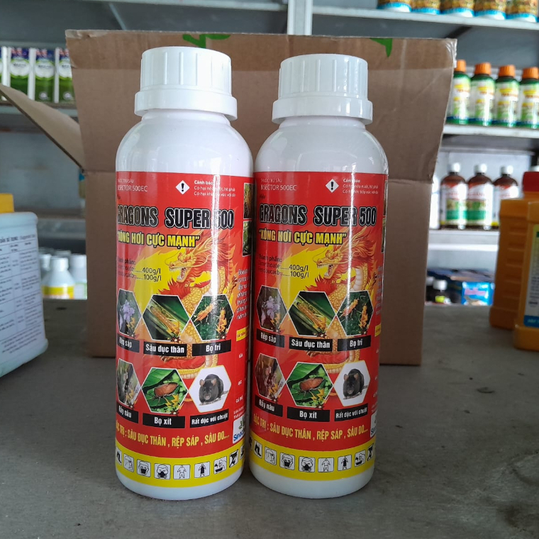 GRAGONS SUPER 500 Thuốc trừ sâu Rầy rệp bọ trĩ đục thân chai 450ml