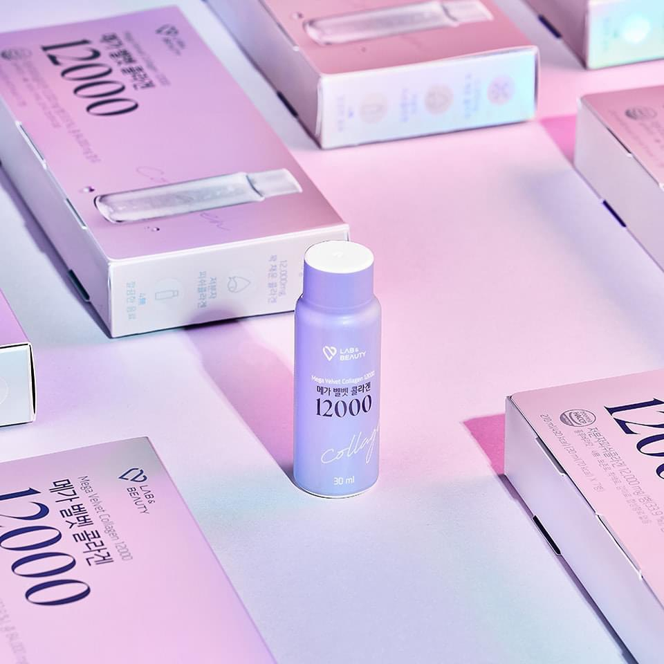 Nước uống collagen LAB & BEAUTY Mega Velvet Collagen 12000mg