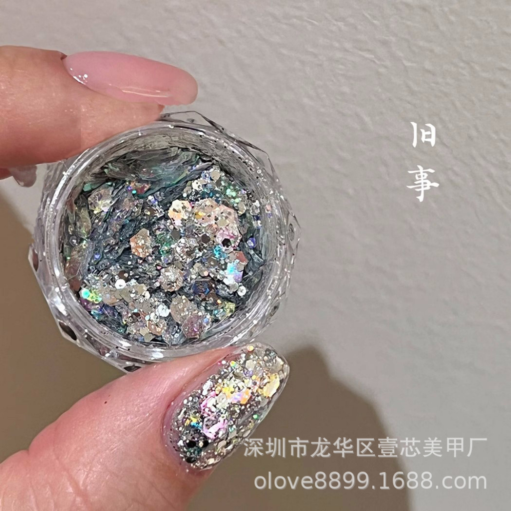 Nhũ vảy cá kim cương ẩn nail siêu sáng