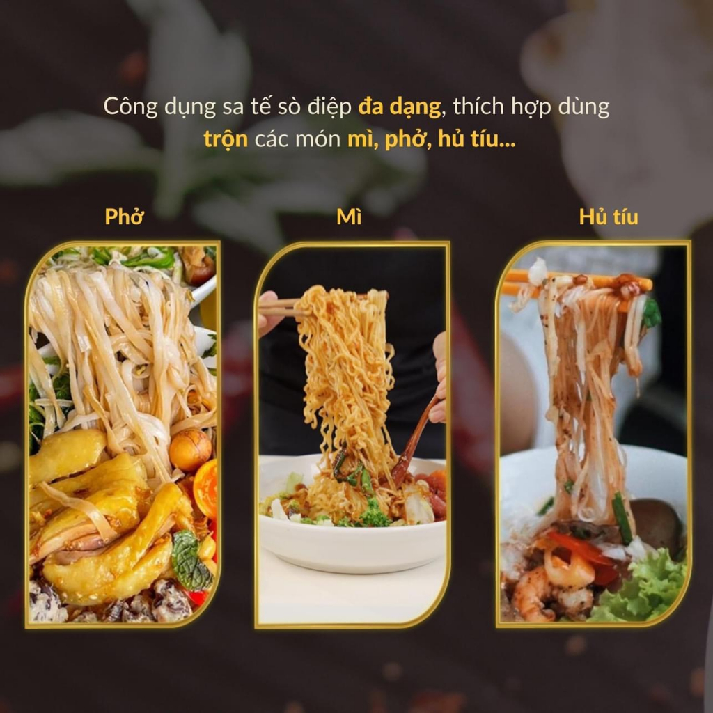 Sa tế sò điệp Thích Cay, trộn mì, hủ tiếu, phở, sốt cá viên chiên, dùng để ướp thịt