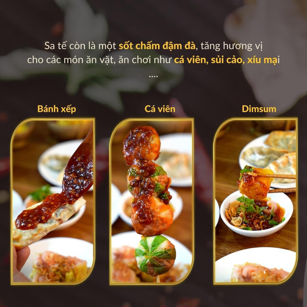 Sa tế sò điệp Thích Cay, trộn mì, hủ tiếu, phở, sốt cá viên chiên, dùng để ướp thịt