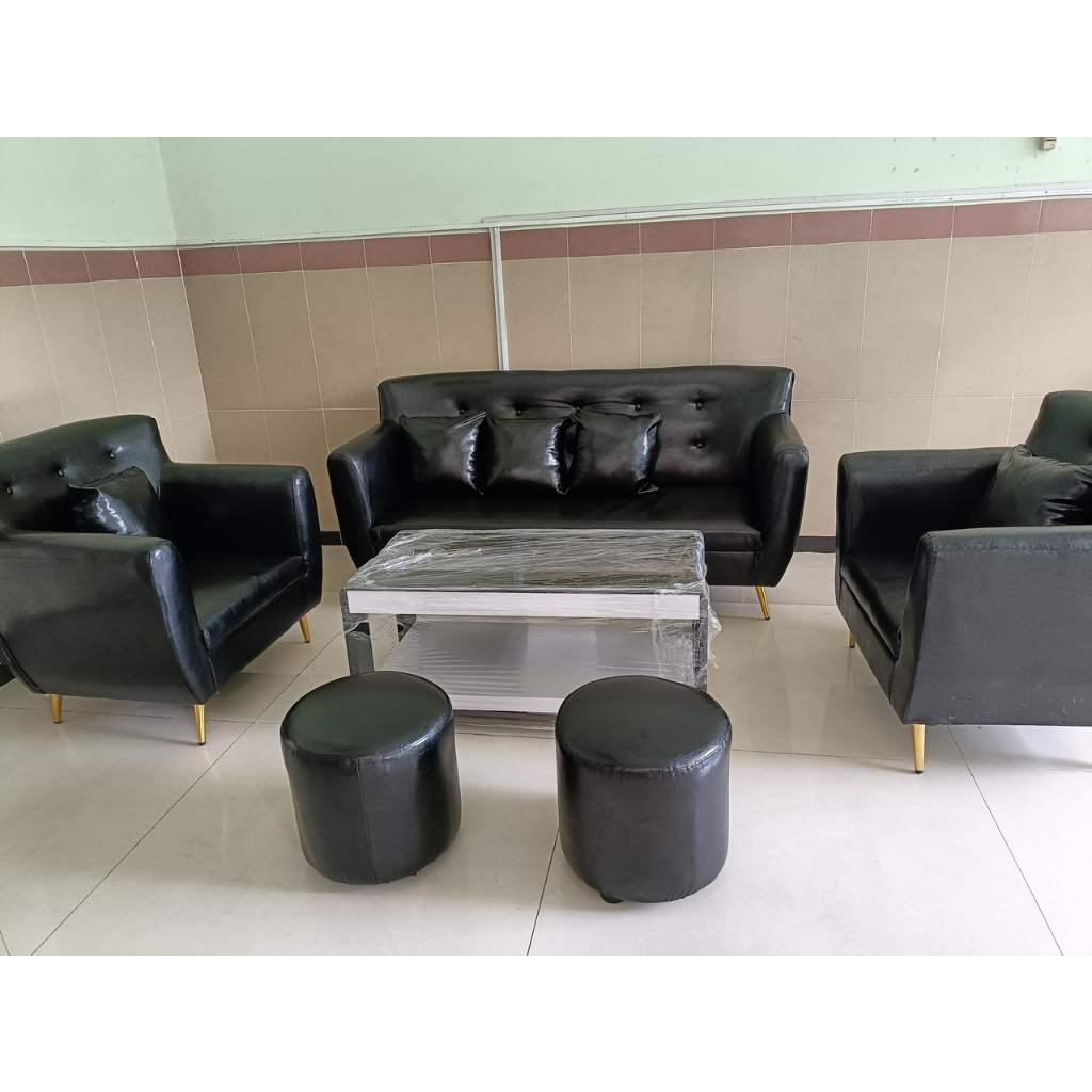 Bộ sofa da simili phòng tiếp khách 6 món uy quyền - sofa da nhập vào xịn Bảo hành 12 tháng | BigBuy360 - bigbuy360.vn