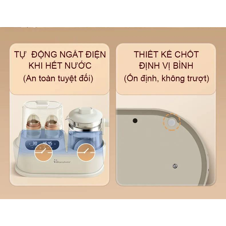 Máy Hâm Sữa Đa Năng 5 In 1 - Tiệt Trùng Vi Khuẩn 100% - Máy Đun Nước -Giữ Ấm Bình Sữa Máy hâm sữa
