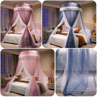 Mùng công chúa cao cấp treo trần, màn khung tròn không khoan tường phòng ngủ chống muỗi ZO HOME - N4