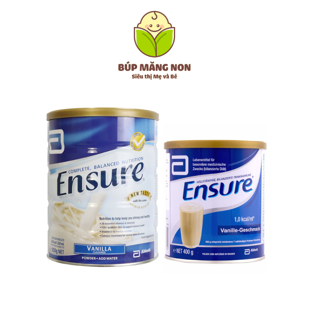 Sữa Bột Ensure Úc Vanilla 400g,850g bổ sung dinh dưỡng cho người cao tuổi, người suy nhược cơ thể