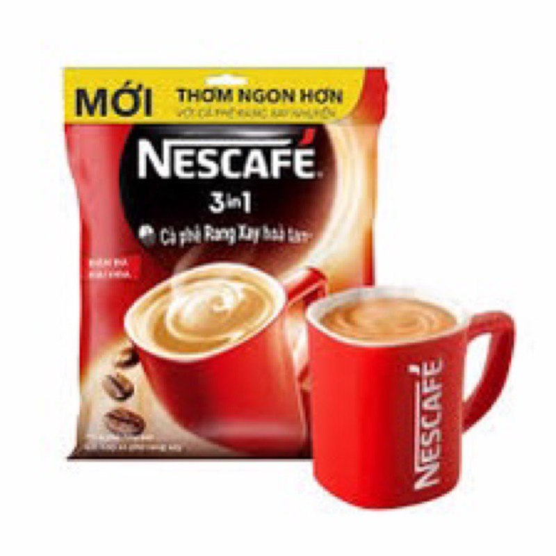 Cà phê NESCAFE 3in1 Đậm đà hài hòa  bịch đỏ nescafe