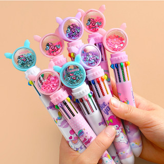 Bút 10 ngòi 10 màu ngựa unicorn dễ thương