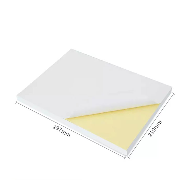 Giấy In Nhãn Dán Nhựa A-Sub, PET Trong Mờ  A4 50μm 20 Tờ, Vinyl Laser Transparent PET Self-adhesive Label