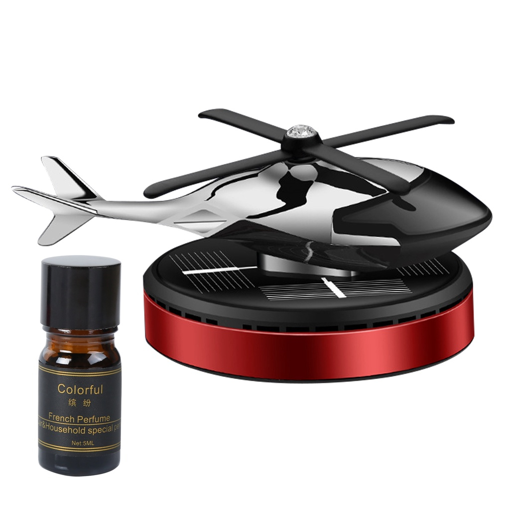 NƯỚC HOA Ô TÔ Năng Lượng Mặt Trời Máy Bay Trực Thăng, Khuếch Tán Hương Thơm, Khử Mùi Ô Tô Tặng Kèm Tinh Dầu