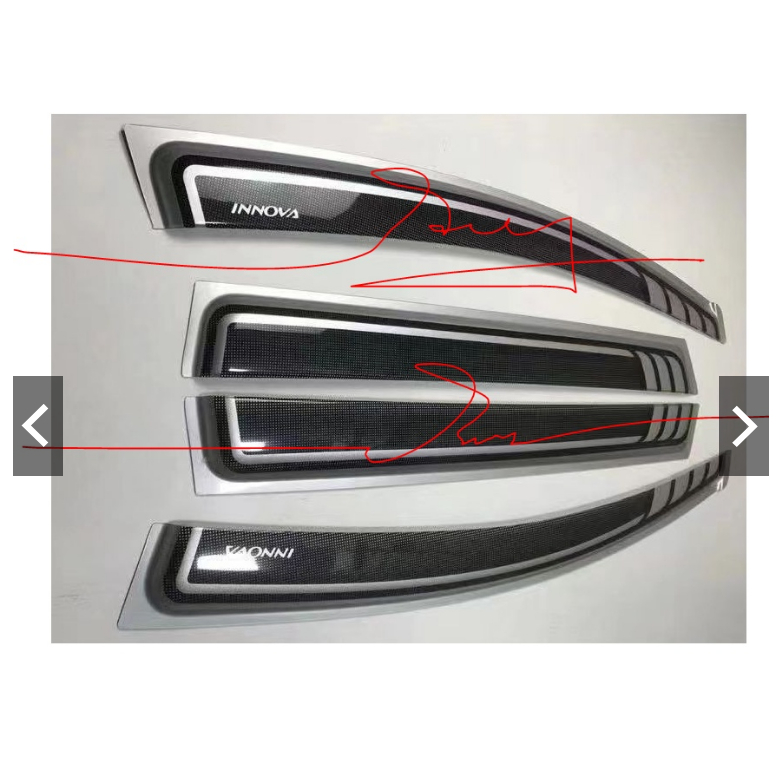 (Sỉ - Lẻ) Bộ vè che mưa Innova (2006-2015). Kiểu dán Thái Lan