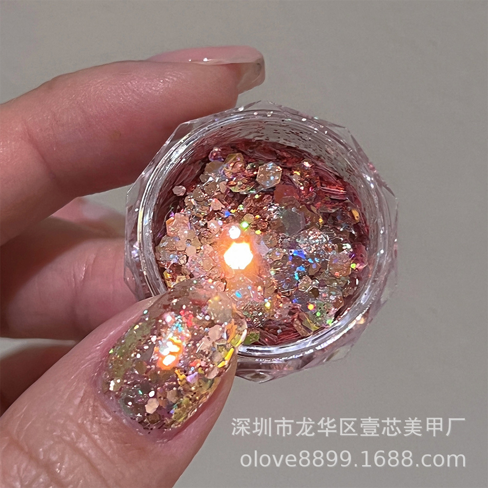 Nhũ vảy cá kim cương ẩn nail siêu sáng