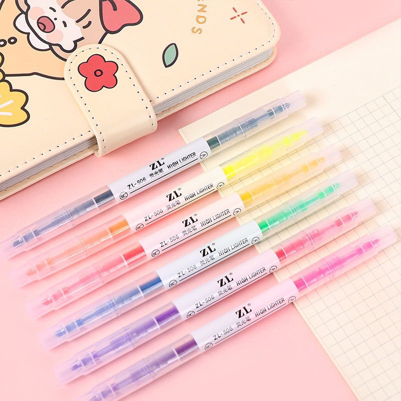 Set 6 bút highlight bút dạ quang bút đánh dấu