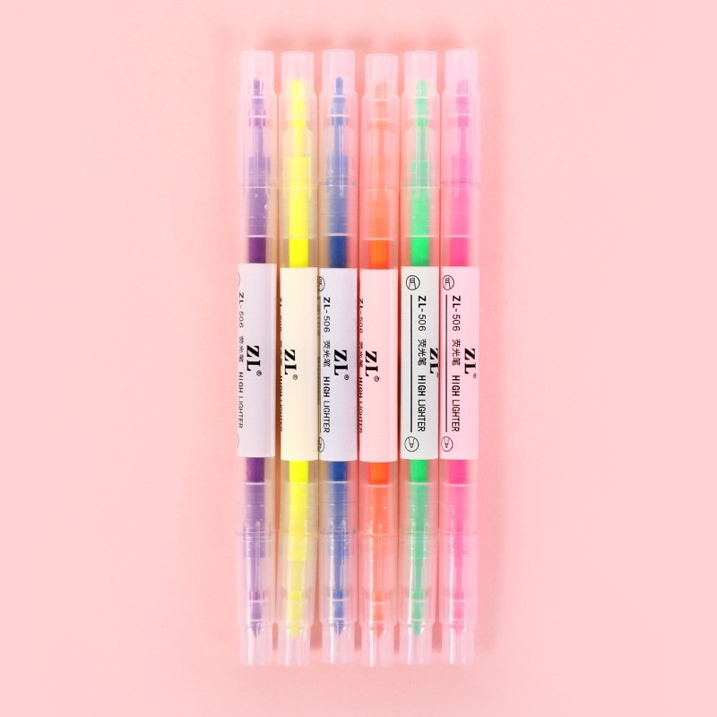 Set 6 bút highlight bút dạ quang bút đánh dấu