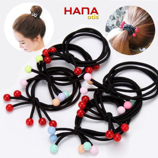 Dây thun cột tóc, buộc tóc hạt chery màu sáng style hàn quốc dễ thương, npp gbion