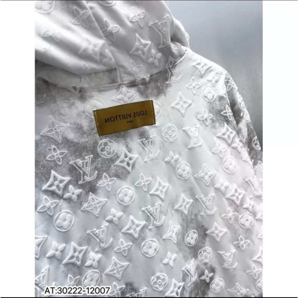 Áo Khoác Hoddie LV Dập Nổi Cao Cấp -Áo Khoác Nam Nữ Hoddie Zip Kéo Khoá Hàng Đẹp