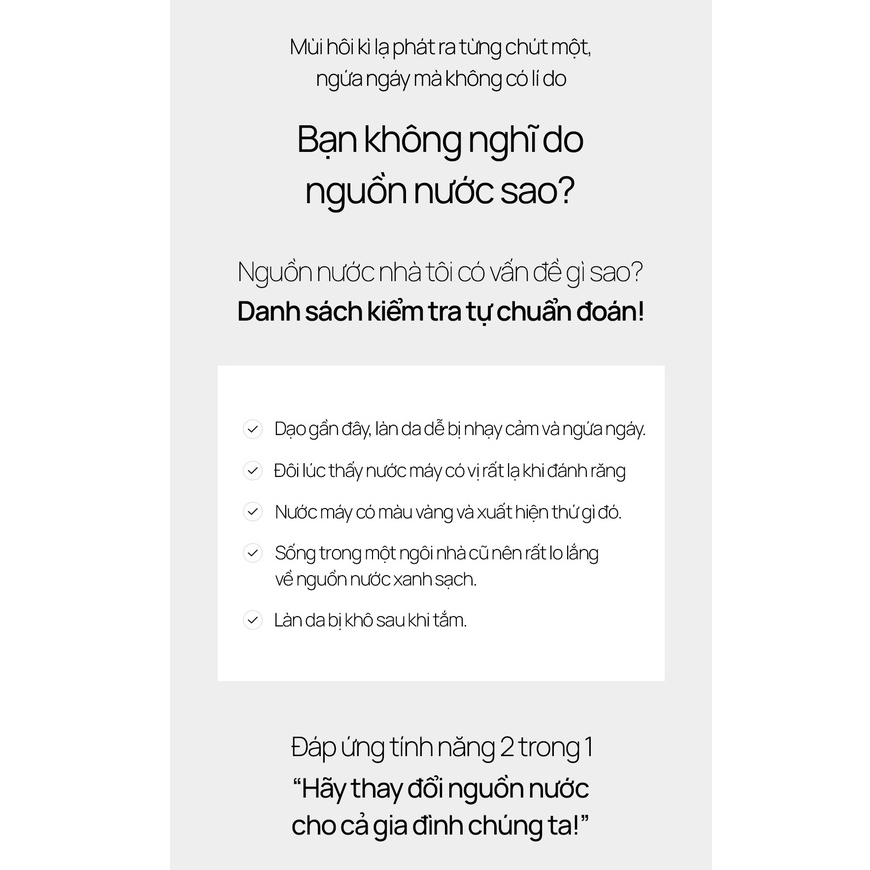 DAILY HABIT Vòi sen lõi lọc 2 lớp