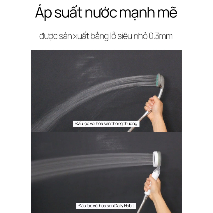 DAILY HABIT Vòi sen lõi lọc 2 lớp