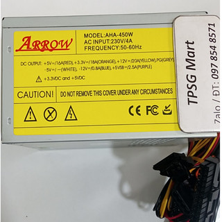 Nguồn máy tính atx arrow aha 450w - fan 8cm