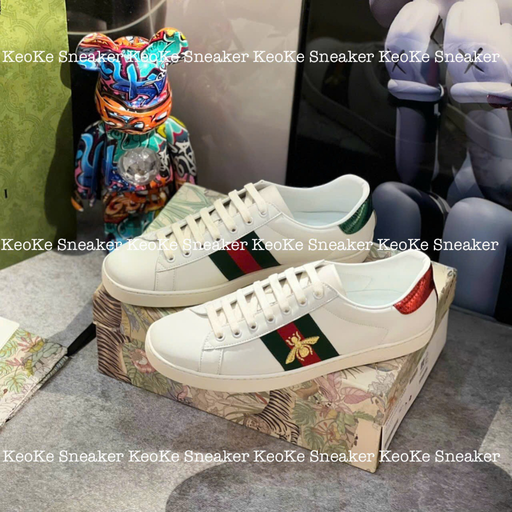 Giày Thể Thao Nam Nữ - Giày Gucci ong da cao cấp bản chuẩn bao check bao giá gốc Full Box Phụ Kiện
