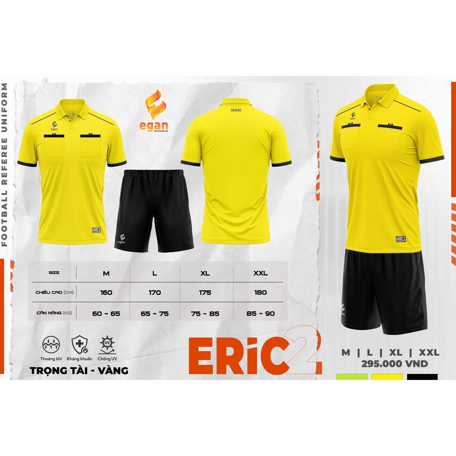 Bộ Quần Áo Trọng Tài EGAN ERIC 2