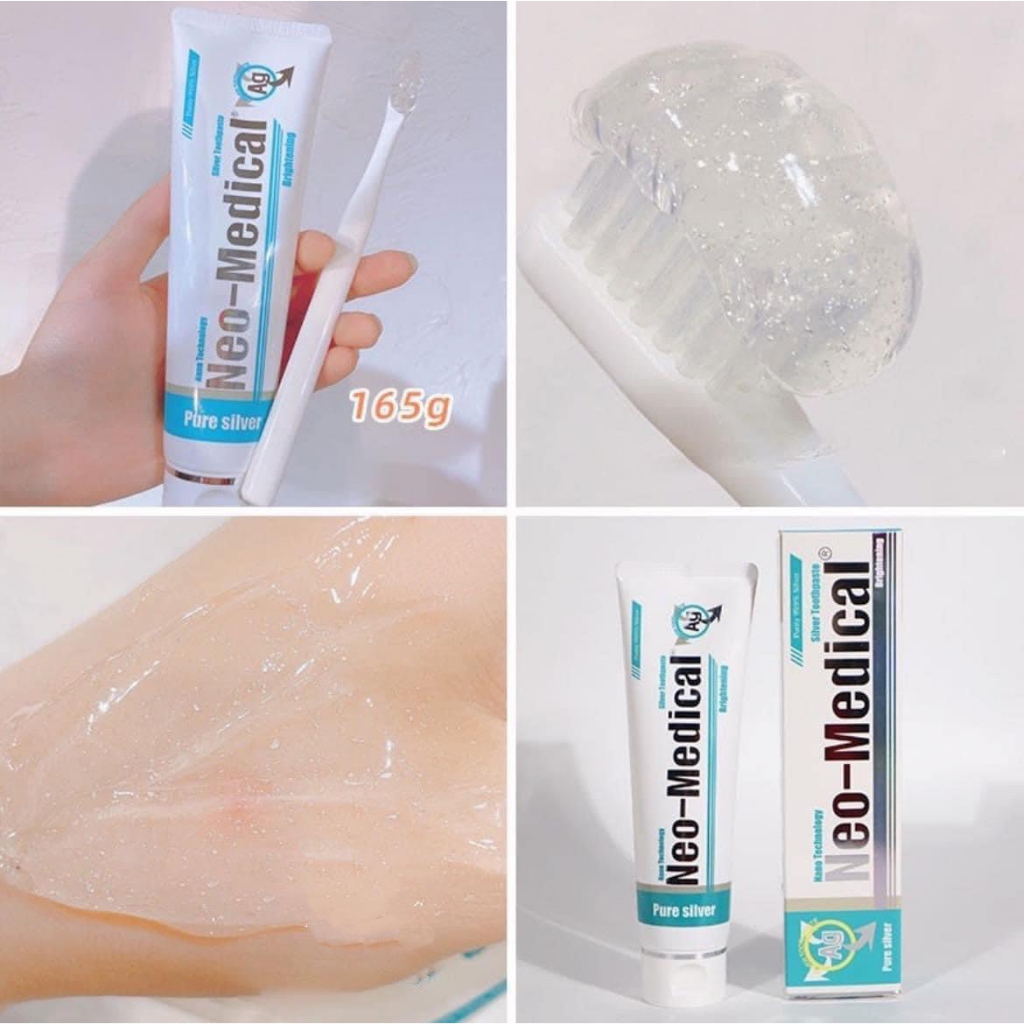 [DATE 20/05/2025 Kem đánh răng làm trắng răng, khử ố vàng, chống sâu răng hôi miệng chứa Ion Bạc & Xylitol NEO-MEDICAL