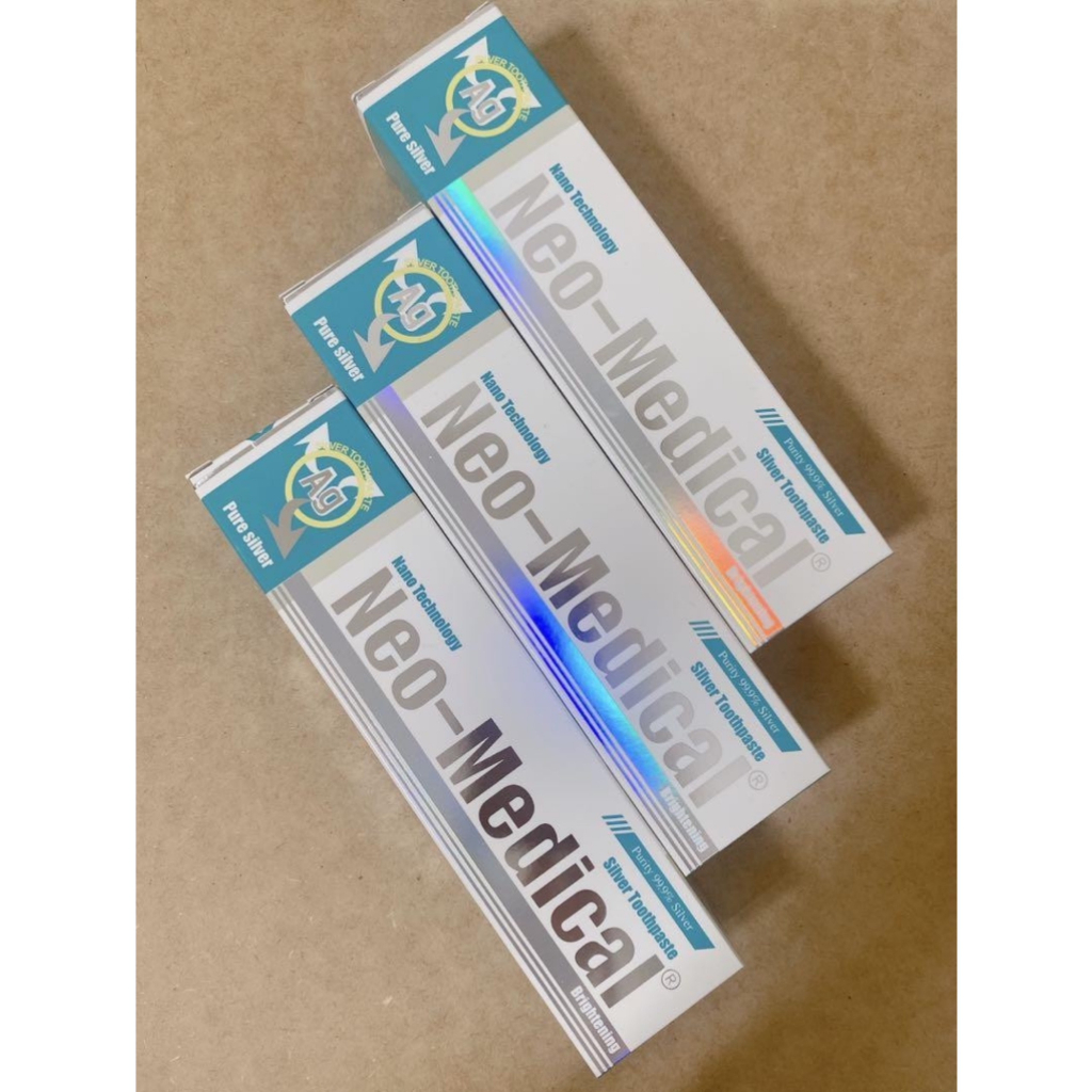 [DATE 20/05/2025 Kem đánh răng làm trắng răng, khử ố vàng, chống sâu răng hôi miệng chứa Ion Bạc & Xylitol NEO-MEDICAL