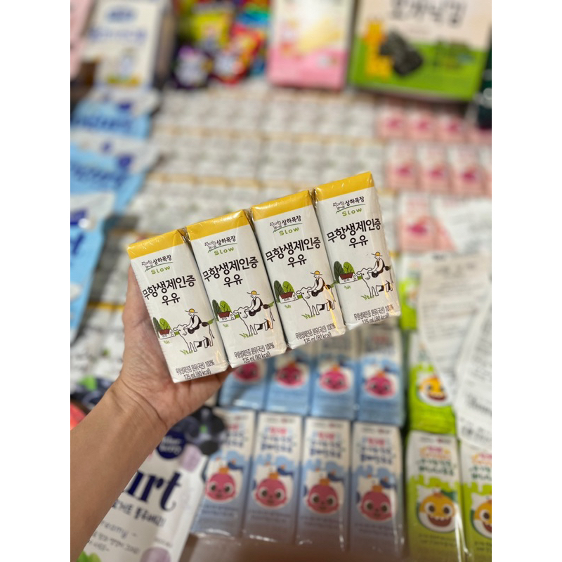 Sữa tươi organic SanghaFarm Slow không kháng sinh cho bé