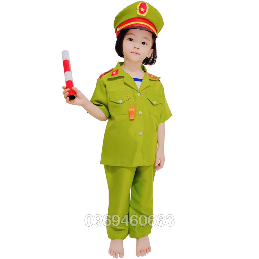 🍄 Lẻ Mũ Công An Cho Bé. Mũ Nón Cảnh Sát Giao Thông Trẻ Em