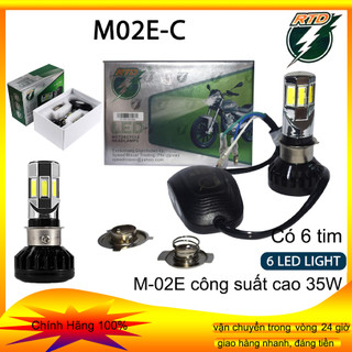 Siêu sáng đèn pha xe máy h4 m02e hs1 6 tim 35w rtd đèn pha led xe máy bóng đèn led xe máy cho xe máy yamaha honda