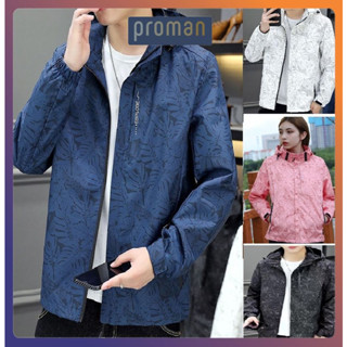 Áo Khoác Gió Nam Nữ Họa Tiết Hot Trend 2023, Áo Gió Có Mũ Unisex Form Đẹp AG04 - PROMAN