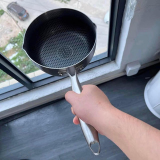 Chảo tổ ong chống dính chống xước size 18cm dùng mọi loại bếp, Chảo sâu lòng 18cm dùng được mọi loại bếp