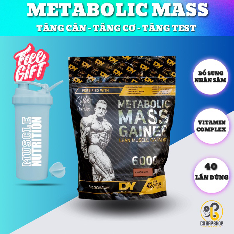 METABOLIC MASS - TĂNG CÂN TĂNG CƠ TĂNG TE ST - MASS TĂNG CÂN NẠC XỊN NHẤT THỊ TRƯỜNG - HÀNG CÔNG TY CHÍNH HÃNG - BỊCH 6K