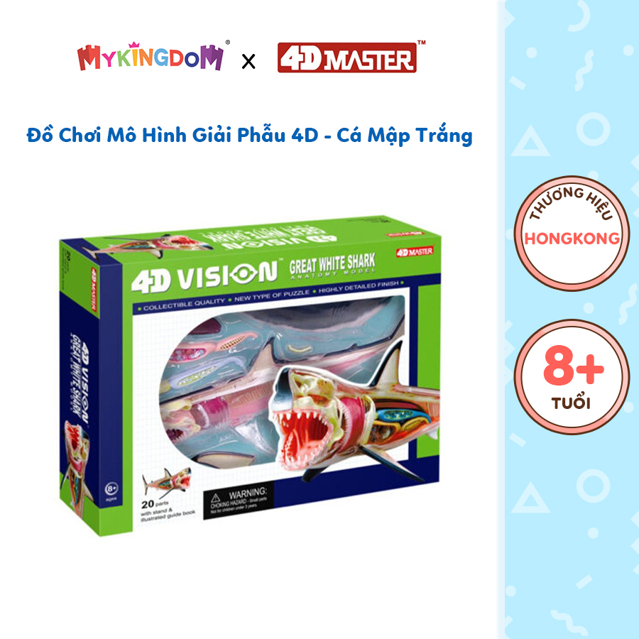 Đồ Chơi Mô Hình Giải Phẫu 4D - Cá Mập Trắng 4D MASTER 622028
