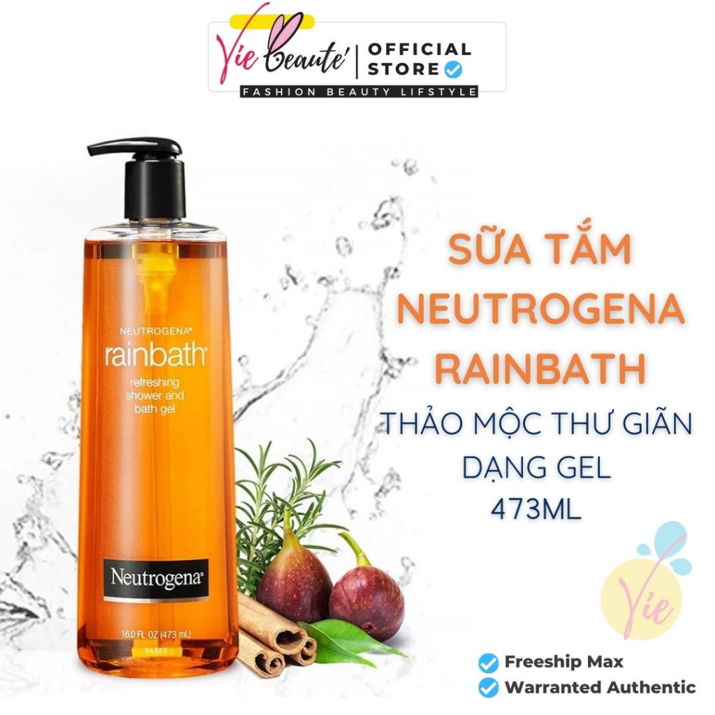 Sữa Tắm NEUTROGENA dưỡng ẩm thảo mộc dạng gel - NEUTROGENA Rainbath Original refreshing shower and bath gel 473