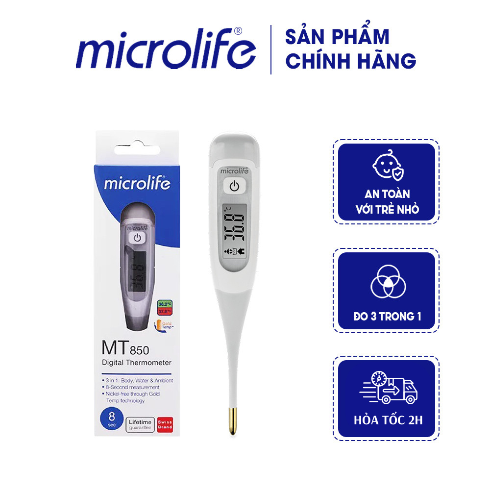 Nhiệt kế điện tử đầu dẻo Microlife MT850 - 01 chiếc