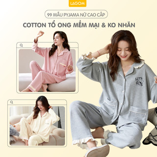 [99 MẪU] Bộ Ngủ Dài Tay Nữ Cotton Thu Đông | Pijjama Nữ Mặc Nhà Cao Cấp