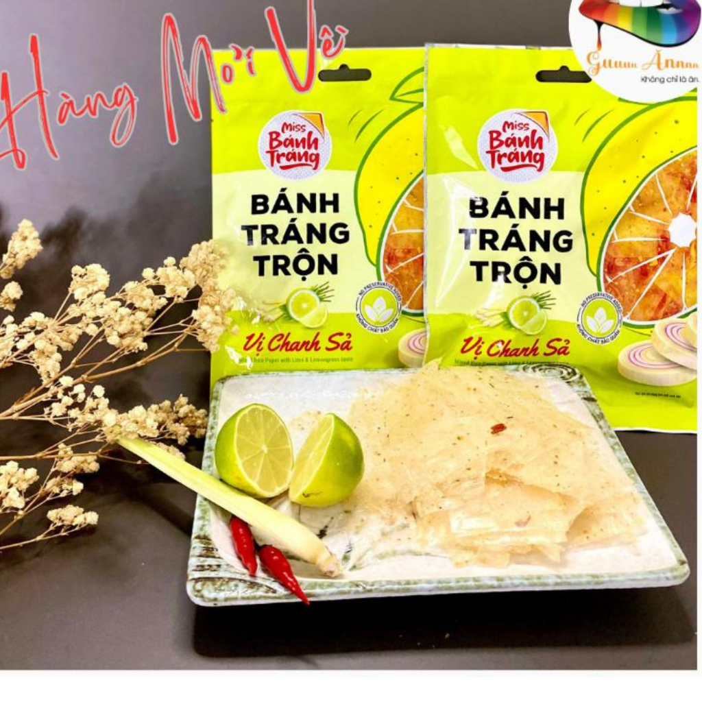 Bánh Tráng Trộn 6 Vị Miss Bánh Tráng Gà - Bò - Tôm - Rong Biến, Bánh Tráng Xì Ke, đồ ăn vặt